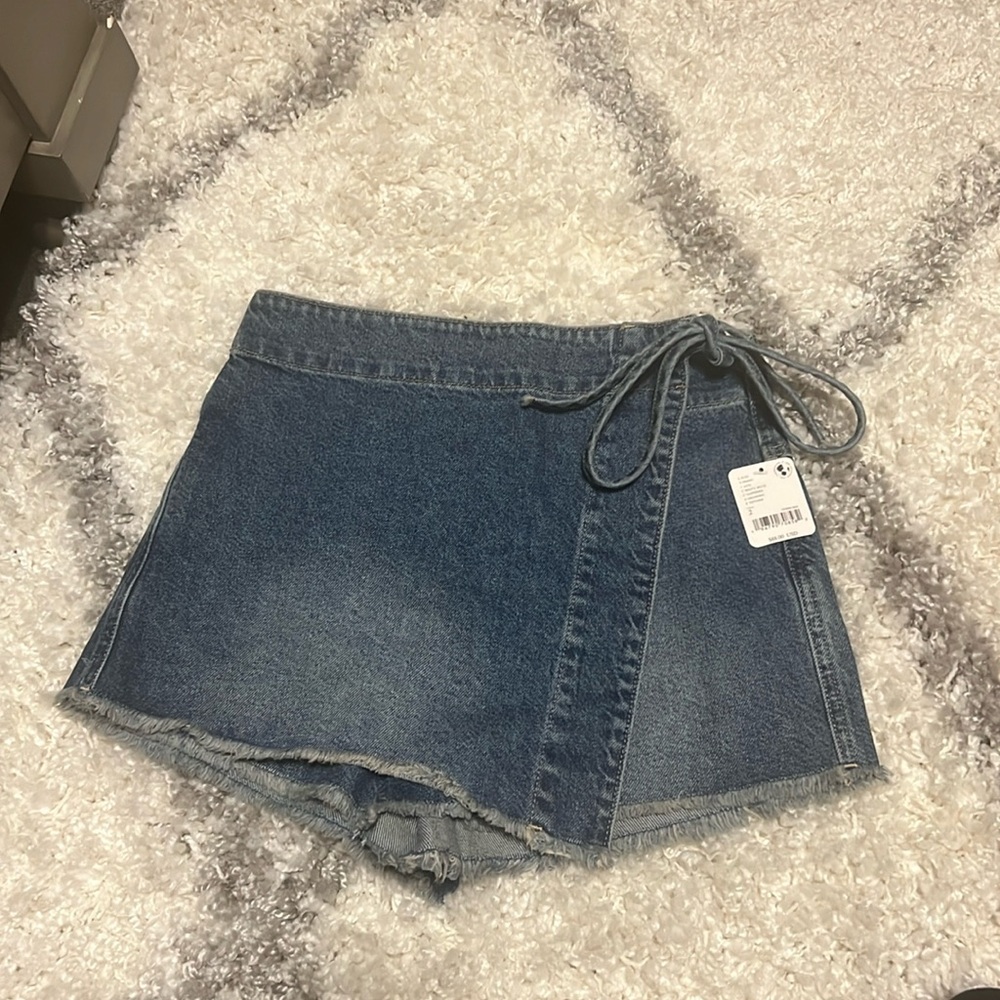Free people denim skirt/short